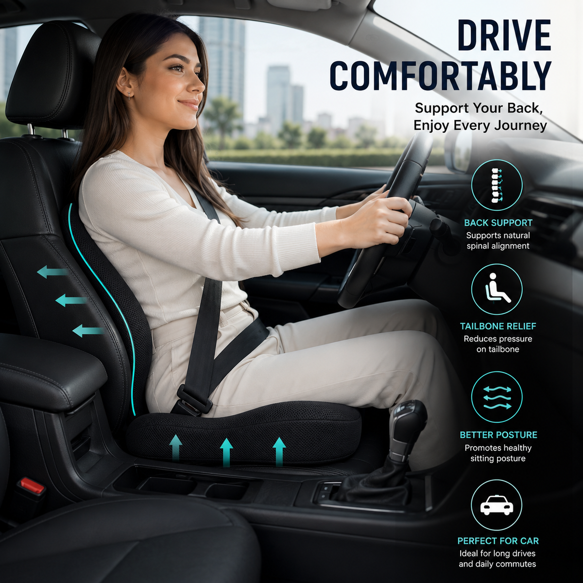 CAR SEAT CUSHION (وسادة مقعد السيارة)